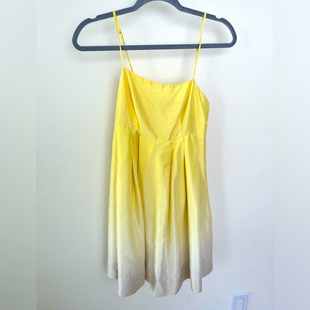 The Limited yellow spaghetti strap cocktail dress. Size 0.